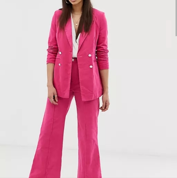 UNIQUE21 Flared Pants in Cord two-piece - Picture 1 of 7